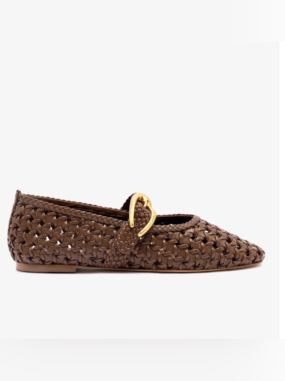 LARROUDE Verona New Macrame In Burnt Umber Leather Sz 7- NIB! $390
